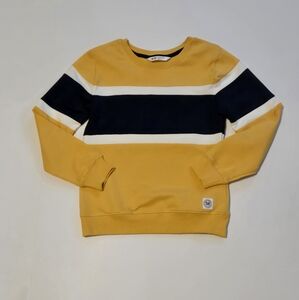 H&M/Yellow and‎ Blue Striped Boy's Sweatshirt/6x/7